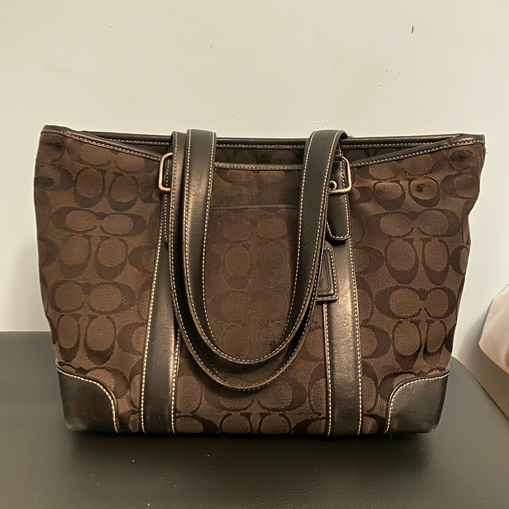 Coach Small Crossbody Purse Brown USED
